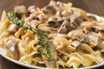 Round Steak Beef Stroganoff